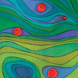 acuarela constelación para dos mundos, jorge young